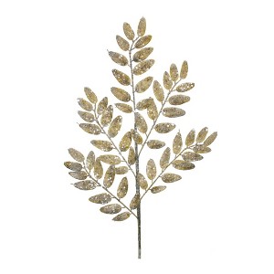 Melrose Glittered Leaf Spray (Set of 6) - 1 of 3