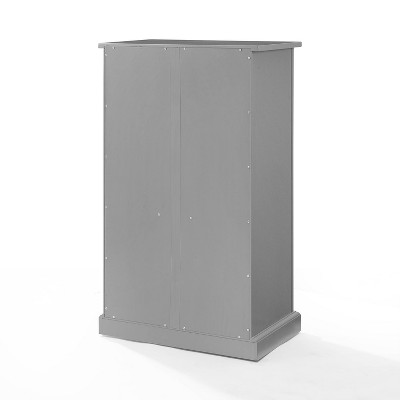 Seaside Freestanding Accent Cabinet with Adjustable Shelving in Distressed Gray