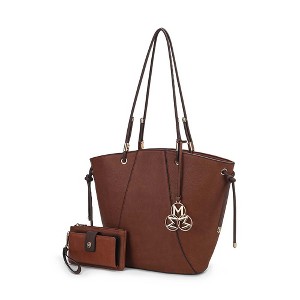 MKF Collection Liv Vegan Leather Women’s Tote Handbag with Matching Wallet by Mia K - 1 of 4