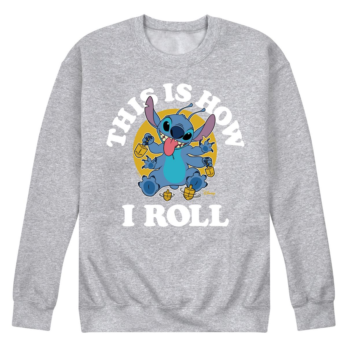 Men's - Lilo & Stitch - Hanukkah This Is How I Roll Graphic Fleece Sweatshirt