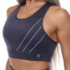 Women's Cut Out Back Mesh Sports Bra - White Mark - 4 of 4