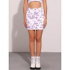 INSPIRE CHIC Women's Cow Print Casual Elastic Back High Waist Mini Short Skirt - 4 of 4