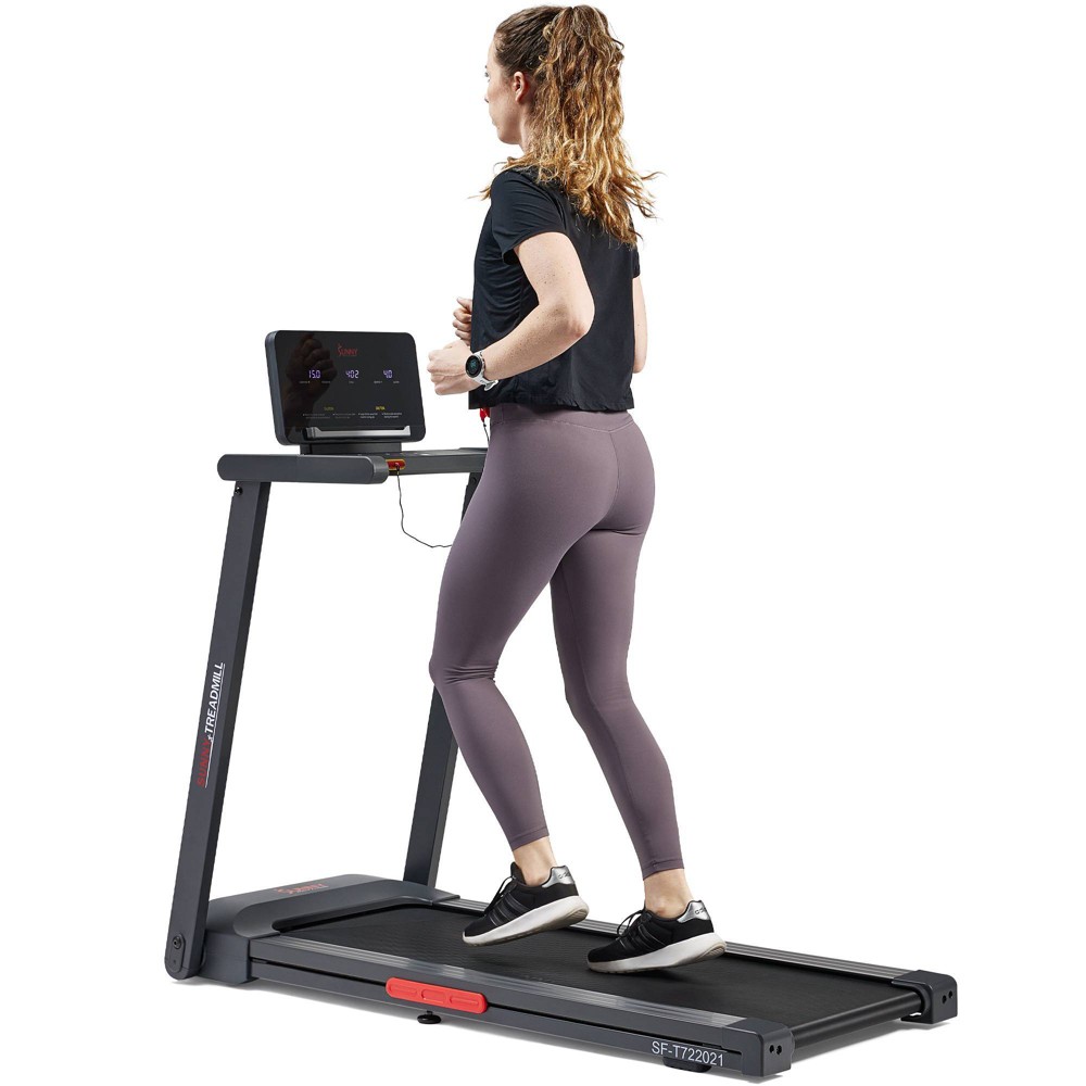 Sunny Health & Fitness Interactive Slim Electric Treadmill