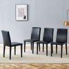 PAGED PU Dining Chairs Comfortable Living Room Chairs Kitchen Chairs with Metal Legs for Living Room, Restaurant - 2 of 4