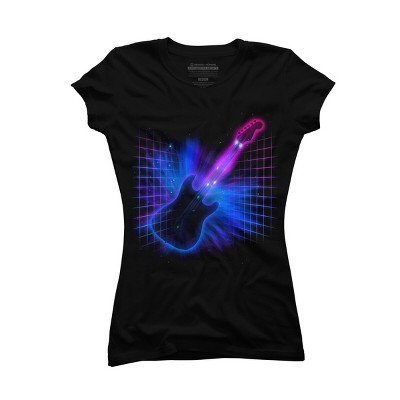 Junior's Design By Humans Retro Rock By NeonDreamDesigns T-Shirt