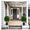 Topiary Trees Artificial Outdoor Set of 2, 20 Inch Boxwood Ball Trees Artificial Topiary Ball Tree for Porch, Home, Garden Decor - 3 of 4