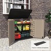 Syemin Storage Shed, Waterproof Storage Shed for Cleaning Tools and Garden Accessories, Brown, 50"*29.1"*41" - 3 of 4