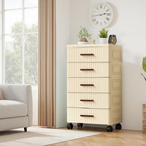 Multifunctional Storage Cabinet - Mobile Drawer Organizer for Bedroom & Living Room - 1 of 4