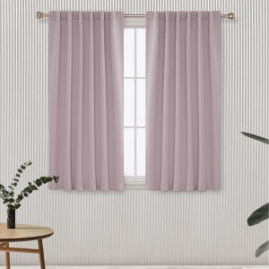 Deconovo 52" Back Tab Thermal Blackout Curtains (2 Panels) - 1 of 4