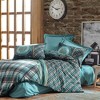 Sussexhome Masculine Collection Duvet Cover Set | Red, Full Size Duvet Cover, 1 Duvet Cover, 1 Fitted Sheet and 2 Pillowcases - 2 of 4