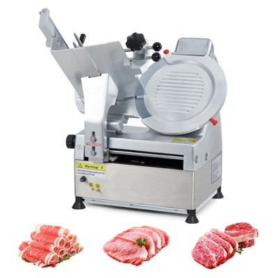 Meat Slicer, 12'' Carbon Steel Blade 550W Automatic Slicer - Adjustable Thickness 0~14mm for Commercial/Home Use