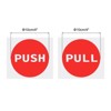 Unique Bargains PVC Self-Adhesive Waterproof Store Round Push Pull Door Sign 2 Set - 2 of 4