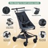 Baby Stroller Lightweight, Compact Travel Stroller with One-Hand Folding, Adjustable Canopy, 3-Point Safety Belt, Safety Lock & Carry Bag - 2 of 4