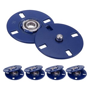 Unique Bargains Alloy Invisible Durable High Hardness Buckle Fasteners Press Studs Buttons 5 Pcs - 1 of 4