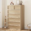 Zstar Wooden Dresser, Drawer Dresser with Large Drawers Storage for Bedroom, Living Room, Nursery, Entryway - 2 of 4