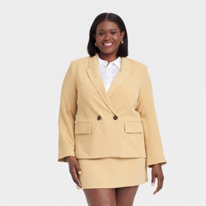 Women's Signature Crepe Slim Fit Blazer - A New Day™ - 1 of 3