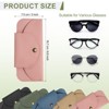 Unique Bargains PU Leather Eyeglass Case with Magnetic Snap 3" x 6.6" - 2 of 4