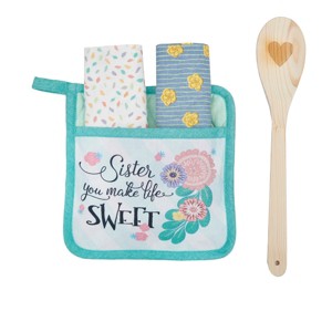 C&F Home Sister Life Sweet Potholder Gift Set - 1 of 3