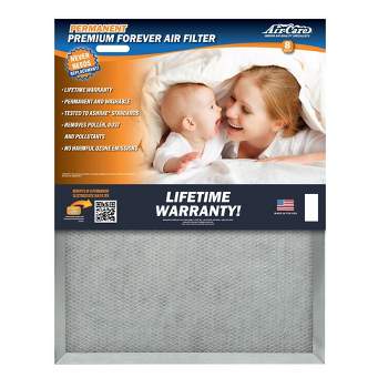 Air-Care 20" x 24" x 1" Permanent Washable Electrostatic Air Filter EPA Registered Merv 8 Rating
