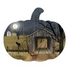 Sleepy Hollow Bridge By Artisan Billy Jacobs Printed on Wooden Pumpkin Wall Art - 2 of 3