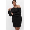 Women's Plus Size Alysia Mini Dress - black | CITY CHIC - 4 of 4