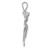 Black Bow Jewelry 14k White Gold Polished Horse Pendant, 25mm - 2 of 4