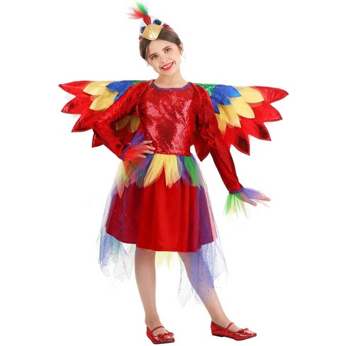 Halloweencostumes.com Small Girl Girl's Tropical Parrot Costume Dress ...
