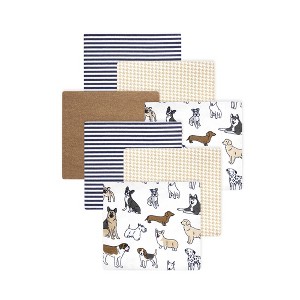 Little Treasure Hudson Baby Boys Cotton Poly Flannel Receiving Blankets 7Pk Multipack - 1 of 2