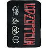 Led Zeppelin 4 Symbols Super Soft And Cuddly Fleece Plush Throw Blanket - 3 of 4