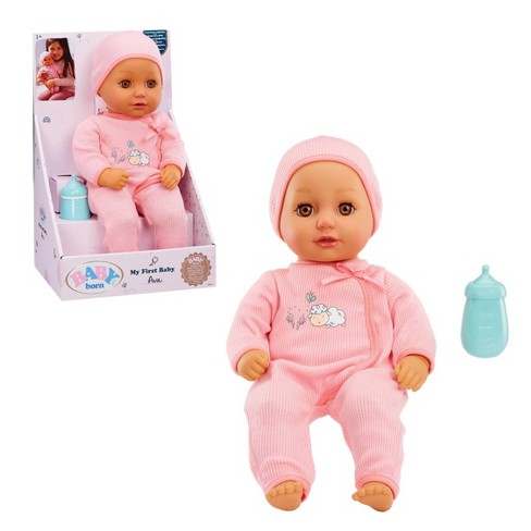 Baby Born My First Baby Doll Ava Light Brown Eyes Target