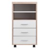 Winsome Kenner Mobile 3 Drawer Storage Cabinet Wood : Home Office, Locking Casters, Wood Composite - image 3 of 4