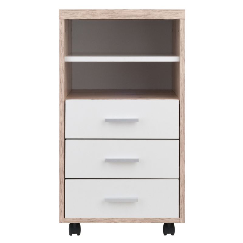 Kenner Mobile 3 Drawer Storage Cabinet Wood - Winsome, 4 of 10