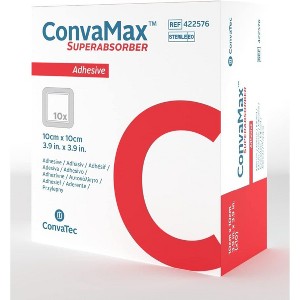 ConvaTec ConvaMax Superabsorber Wound Dressing with High Fluid Retention, Non-Adhesive & Adhesive Options, Multiple Sizes - 1 of 3
