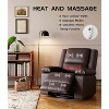 Oversized Motorized Lift Recliner with Heat & Massage – Adjustable PU Leather Chair, Ergonomic Support for Seniors & Limited Mobility - 4 of 4