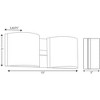 Progress Lighting Arch 2-Light Bath Light, Brushed Nickel, Etched Glass Shade - 2 of 4