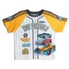Hot Wheels Mesh Baseball Jersey Athletic T-Shirt and Shorts Outfit Set Toddler - 2 of 4