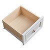 DOMETOUR Farmhouse Style 5 Drawer Rustic Wooden Dresser Chest, Storage Organizer for Bedroom/Living Room, Sturdy and Durable - 4 of 4