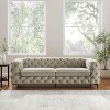 MINIMORE Modern Style Ghaleb 93.3"W  3Seater Square Arms Chesterfield Sofa - 2 of 4
