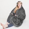 Solaris Full Fleece Zip-Up Blanket Hoodie Woman Sweatshirt, Large Wearable Flannel Blanket Pullover, Warm Outerwear for Women Men Girls Boys, Gifts - 2 of 4