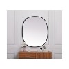 Elegant Lighting Metal Frame Oval Mirror 30x36 - 4 of 4
