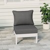 WestinTrends  Avalon Outdoor HDPE Deep Seating Modular Armless Patio Chair with Patio Cushions - 2 of 4
