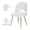 Meridian Furniture Logan Cream Velvet Dining Chair (Set of 2) - 4 of 4