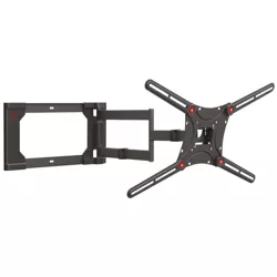Barkan 13" - 83" 4-Movement Patented to Fit Various Screen Types Flat / Curved TV Wall Mount - Black