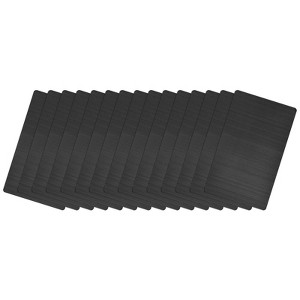 Unique Bargains Stainless Steel DIY Laser Printing Office Engraving Blank Cards - 1 of 4