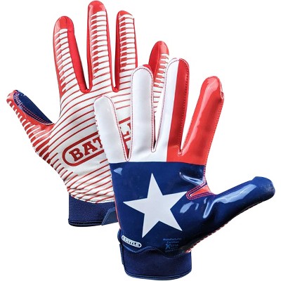 Battle Sports Science Texas Flag Doom 1.0 Youth Football Receiver Gloves