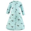 Hudson Baby Cotton Long-Sleeve Wearable Sleeping Bag, Sack, Blanket, Dino Blast Long Sleeve - 4 of 4