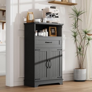 Farmhouse Bathroom Storage Cabinet, Non-Built-in Bathroom Cabinet with Doors and Drawers for Kitchen, Laundry, Living Room/Bedroom - 1 of 4