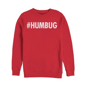 Women's Lost Gods Christmas Hashtag Humbug Sweatshirt - 1 of 3