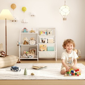 TinyHomie 3-Tier White Children's Storage Rack White,for Space-Saving Organizer - 1 of 4