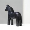 TopComfy Decorative Object Black Ribbed Horse Sculpture for Modern Home Office Decor, Black, 6.8"*2.4"*6.8" - 4 of 4